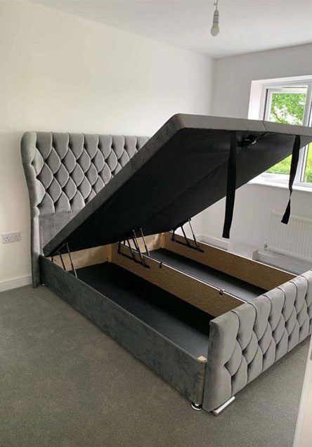 Oxford Bed With Ottoman Storage & Mattress Included