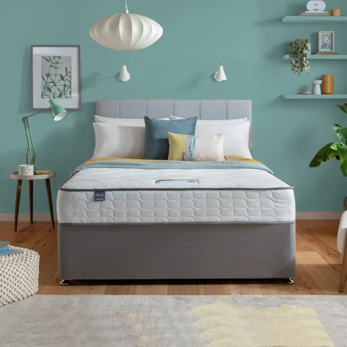 King Size Divan Bed with Optional Mattress & Storage Drawers