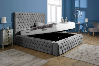 Ambassador Bed With Ottoman Storage & Mattress Included