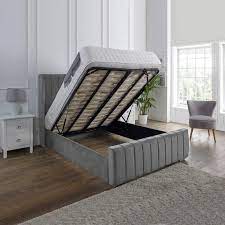 Panel Line ottoman bed - Stylish bed frame with Headboard & Footboard